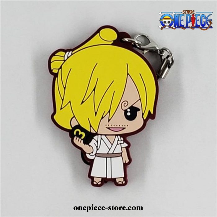 2021 Cute One Piece Rubber Keychain Sanji