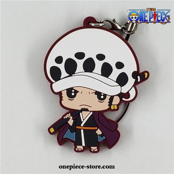 2021 Cute One Piece Rubber Keychain Trafalgar Law