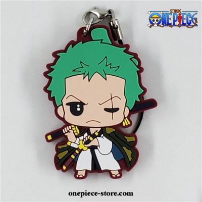 2021 Cute One Piece Rubber Keychain Zoro