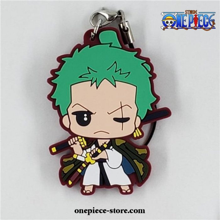 2021 Cute One Piece Rubber Keychain Zoro