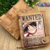 2021 One Piece Monkey D. Luffy Pu Leather Short Wallet