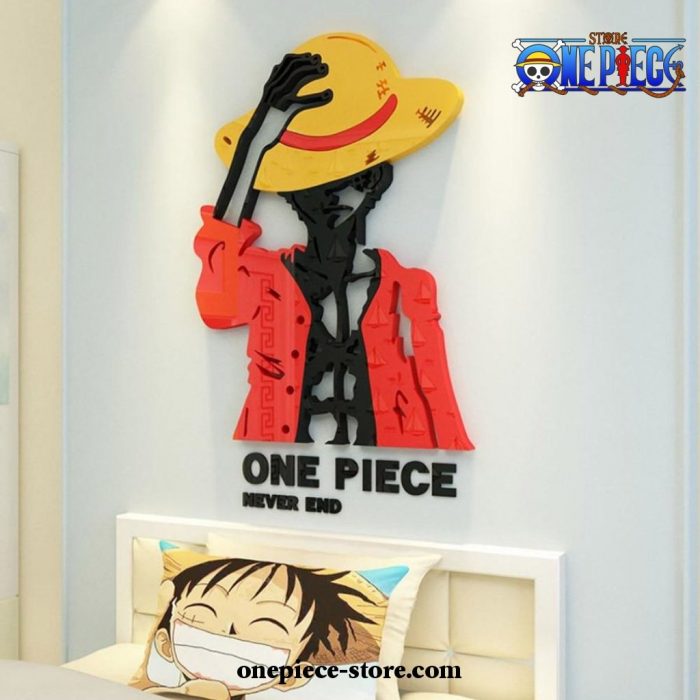 2021 One Piece Wall Sticker - Monkey D. Luffy 3D Diy Acrylic Crystal