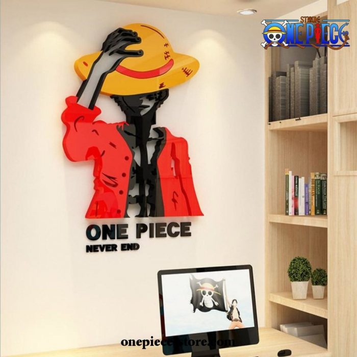 2021 One Piece Wall Sticker - Monkey D. Luffy 3D Diy Acrylic Crystal