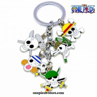 5 Pieces Cute One Piece Keychain