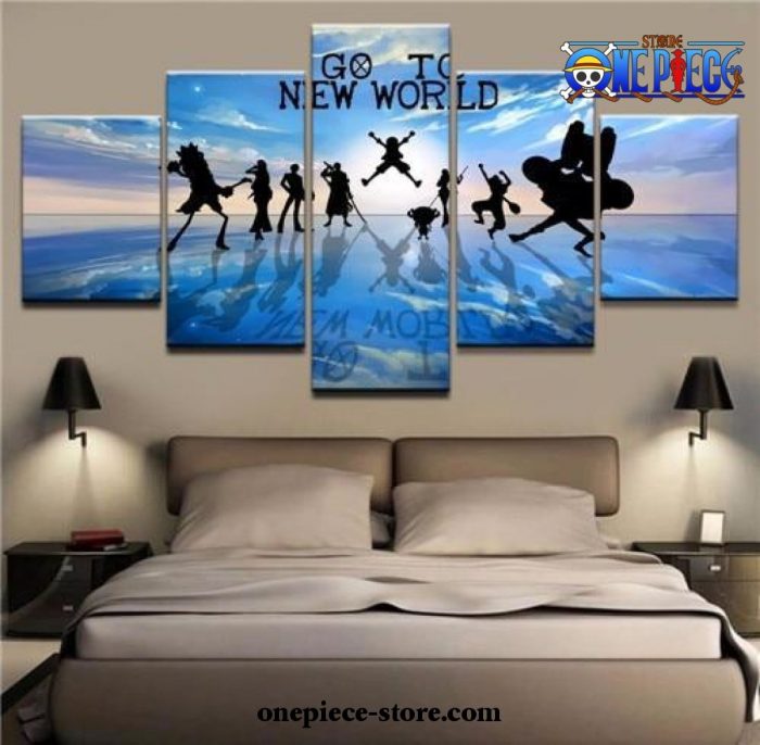 5 Pieces One Piece Go To New World Canvas Wall Art