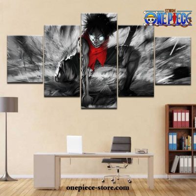 5 Pieces Scary Luffy One Piece Canvas Wall Art