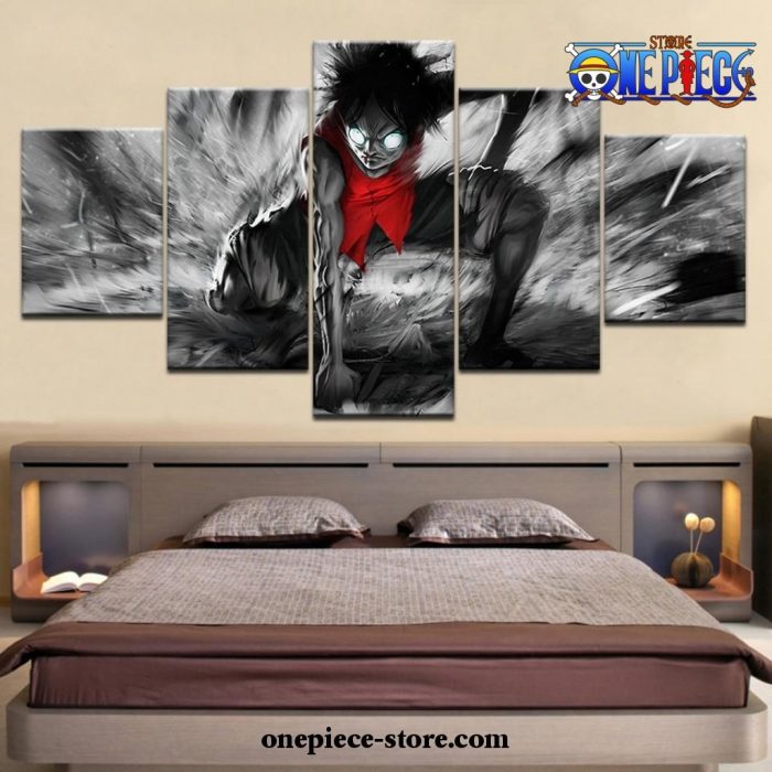 5 Pieces Scary Luffy One Piece Canvas Wall Art