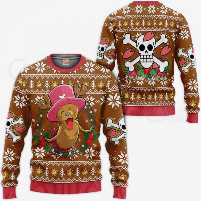 Happy Chopper Ugly Christmas Sweater One Piece Anime Xmas Gift VA10 Sweater / S Official One Piece Merch