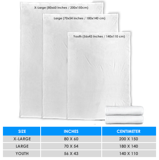 Blanket Sizing Chart01 - One Piece Store