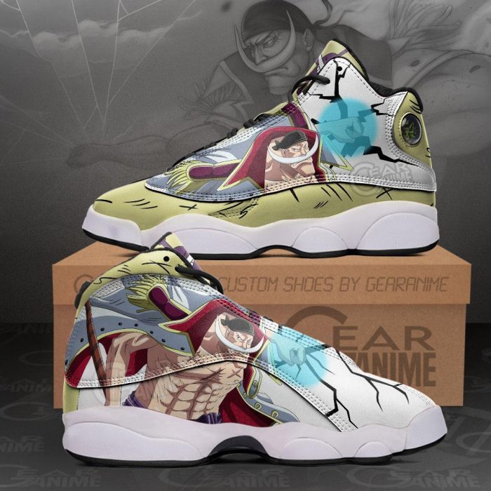 Edward Newgate Whitebeard JD13 Sneakers One Piece Custom Anime Shoes Men / US6 Official One Piece Merch