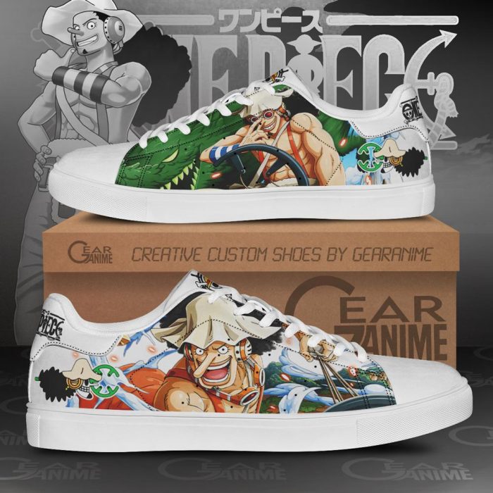 Usopp Skate Shoes One Piece Custom Anime Shoes Men / US6 Official One Piece Merch