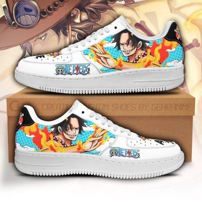 Ace Sneakers Custom One Piece Anime Shoes Fan PT04 Men / US6.5 Official One Piece Merch