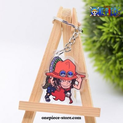 Ace One Piece Double Sided Acrylic Pendant Keychain