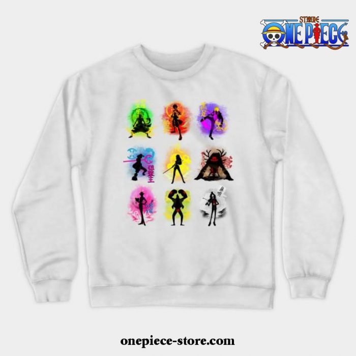 Anime Pirates Crewneck Sweatshirt White / S