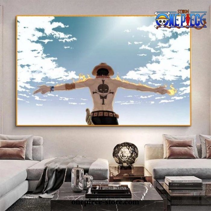 Beautiful Sky One Piece Portgas D. Ace Wall Art