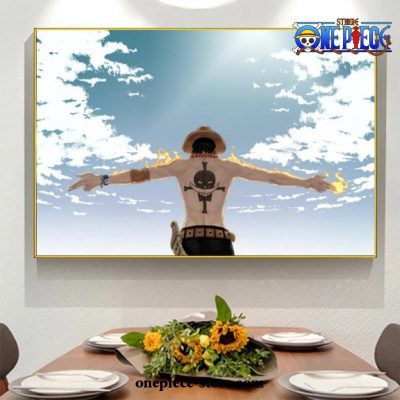 Beautiful Sky One Piece Portgas D. Ace Wall Art