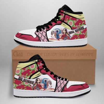 Boa Hancock One Piece Anime Sneakers Fan Gift MN06 Men / US6.5 Official One Piece Merch