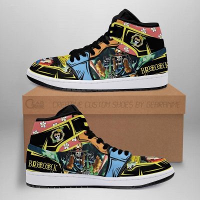 Brook Straw Hat Priates One Piece Anime Sneakers Fan Gift MN06 Men / US6.5 Official One Piece Merch