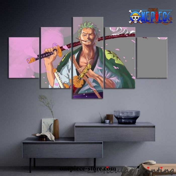 Cool 5 Pieces One Piece Roronoa Zoro Canvas Wall Art