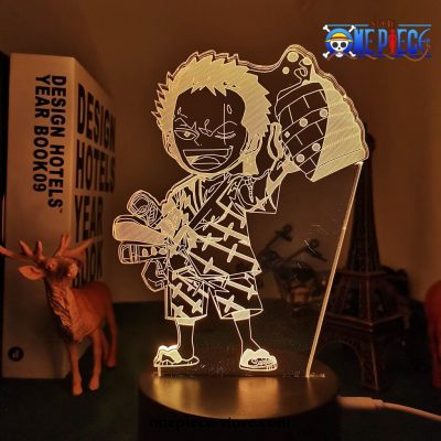 Cute Roronoa Zoro One Piece Figure Led Lamp 16 Color With Remote