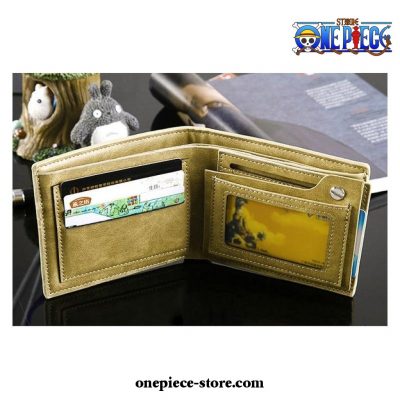 Cute Tony Chopper Pu Short Wallet Khaki