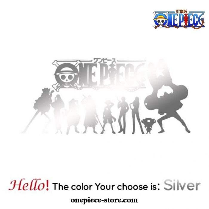 Fashion One Piece Sticker On The Car For Vinyl Decal Silver / L 57Cm X 25Cm