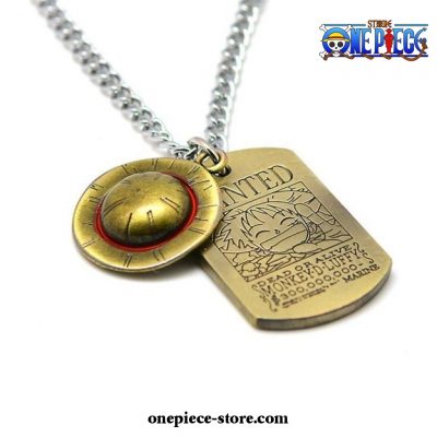 Hot One Piece Luffy + Trafalgar Law Army Card Pendant Necklace