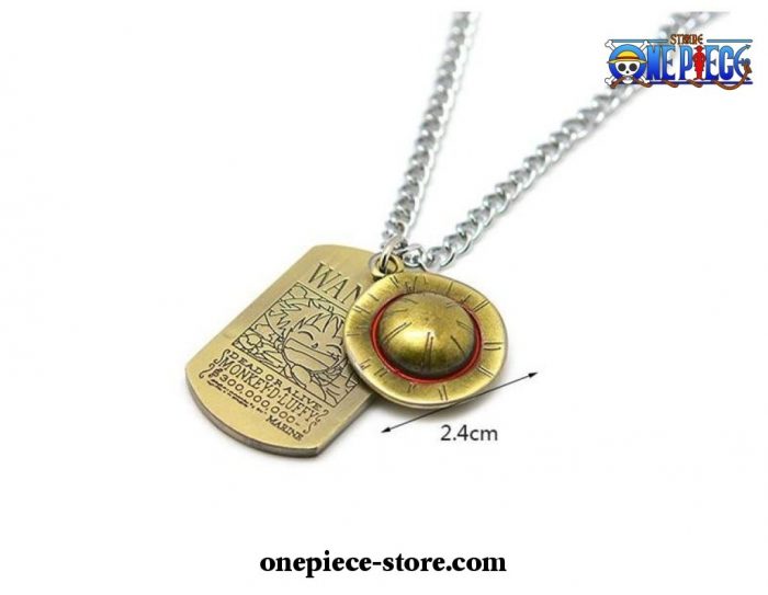 Hot One Piece Luffy + Trafalgar Law Army Card Pendant Necklace