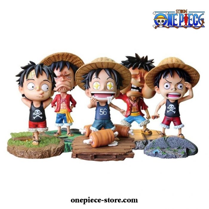 Little Cute Monkey D. Luffy Pvc Figure Model Statue