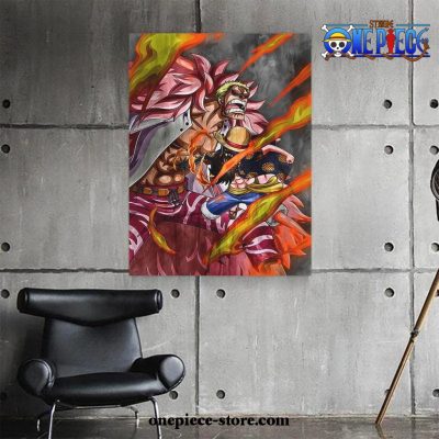 Luffy Combat One Piece Wall Art With Framed