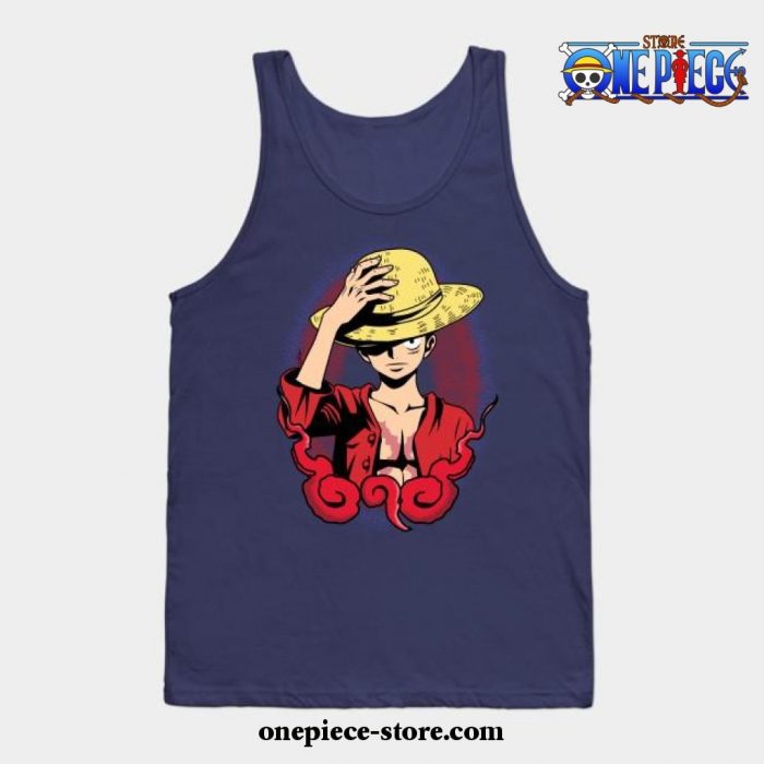 Luffy Tank Top Ver Navy Blue / S