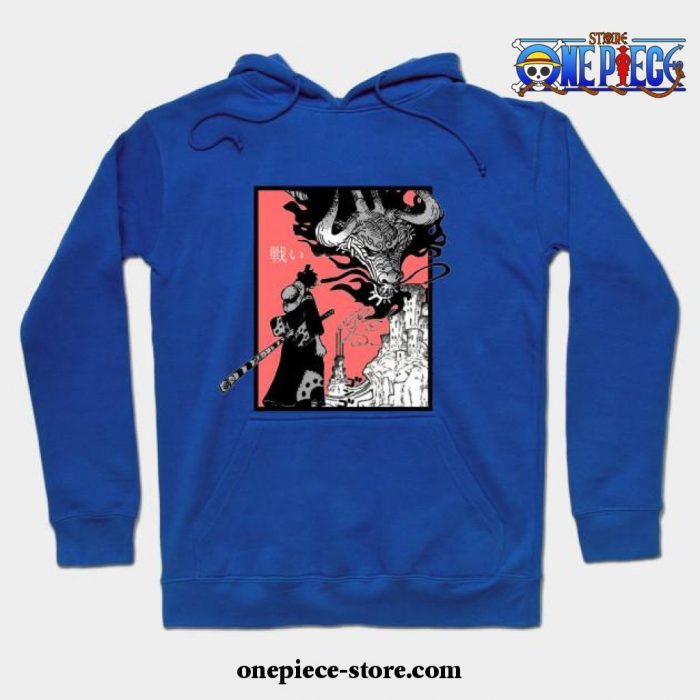 Luffy Vs. Kaido Hoodie Blue / S