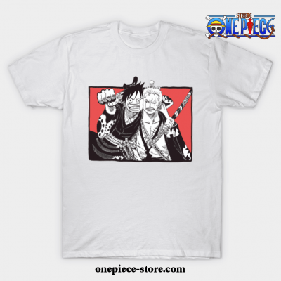 Luffy X Zoro T-Shirt White / S