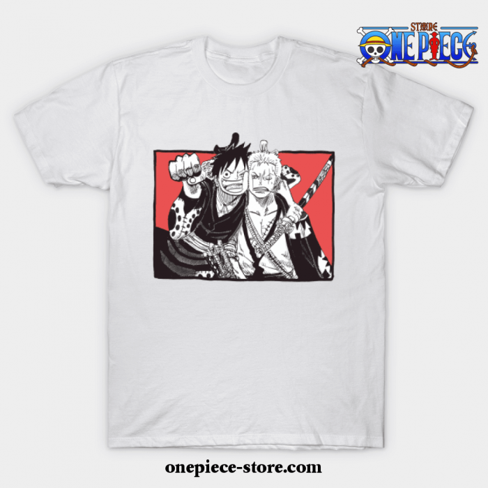 Luffy X Zoro T-Shirt White / S