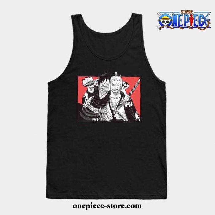 Luffy X Zoro Tank Top Black / S