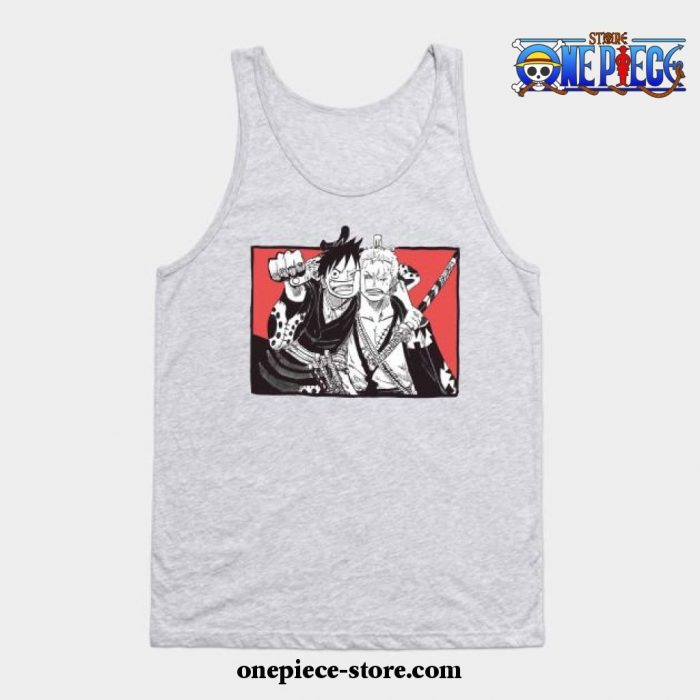 Luffy X Zoro Tank Top Gray / S