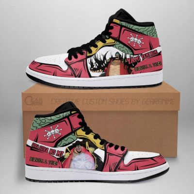 Marshall D. Teach Blackbeard Sneakers One Piece Anime Shoes Fan Gift MN06 Men / US6.5 Official One Piece Merch