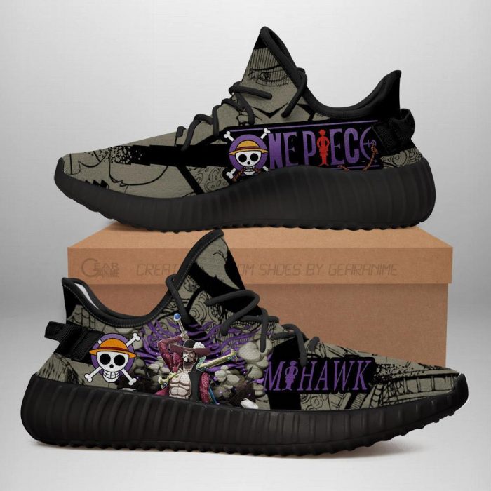 Mihawk Yeezy Shoes One Piece Anime Shoes Fan Gift TT04 Men / US6 Official One Piece Merch