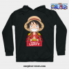 Monkey D Luffy Chibi Hoodie Black / S