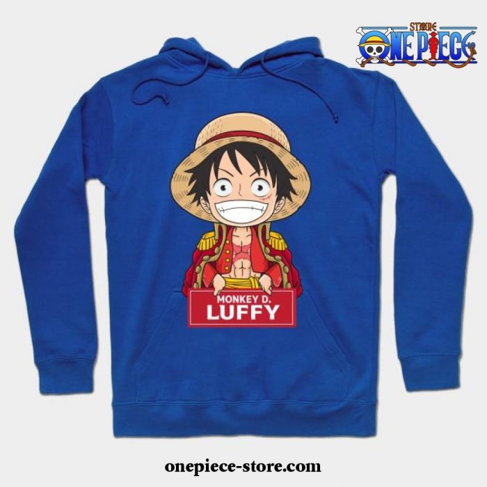 Monkey D Luffy Chibi Hoodie Blue / S