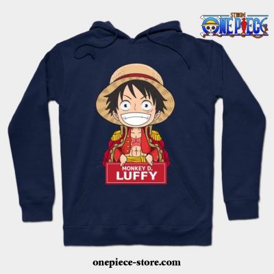 Monkey D Luffy Chibi Hoodie Navy Blue / S