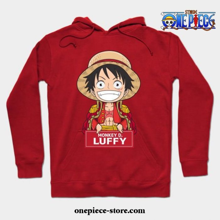 Monkey D Luffy Chibi Hoodie Red / S