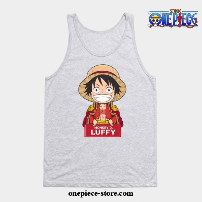 Monkey D Luffy Chibi Tank Top Gray / S