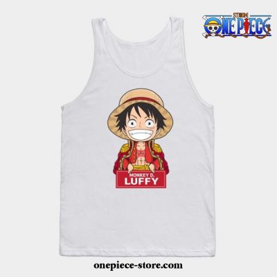 Monkey D Luffy Chibi Tank Top White / S