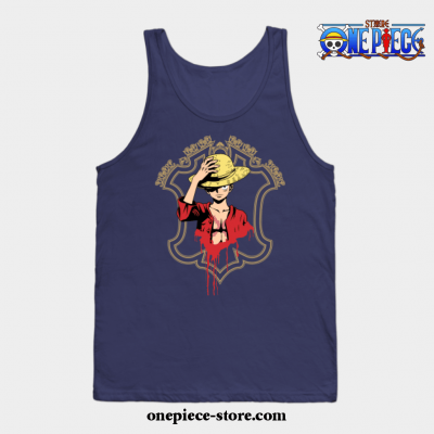 Monkey D Luffy Tank Top Navy Blue / S