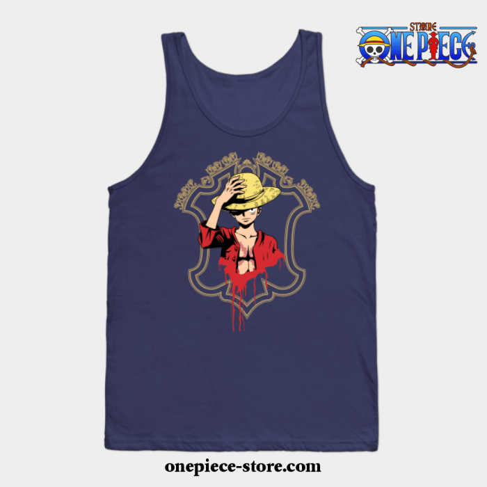 Monkey D Luffy Tank Top Navy Blue / S