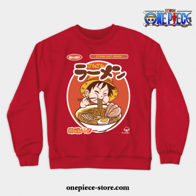 Mugiwara Ramen Crewneck Sweatshirt Red / S