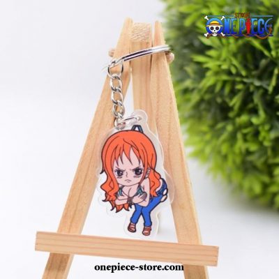 Nami One Piece Double Sided Acrylic Pendant Keychain