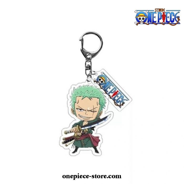 New Arrival One Piece Main Characters Acrylic Keychain Funny Roronoa Zoro