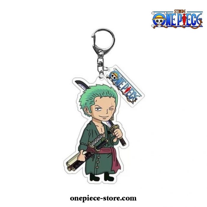 New Arrival One Piece Main Characters Acrylic Keychain Roronoa Zoro